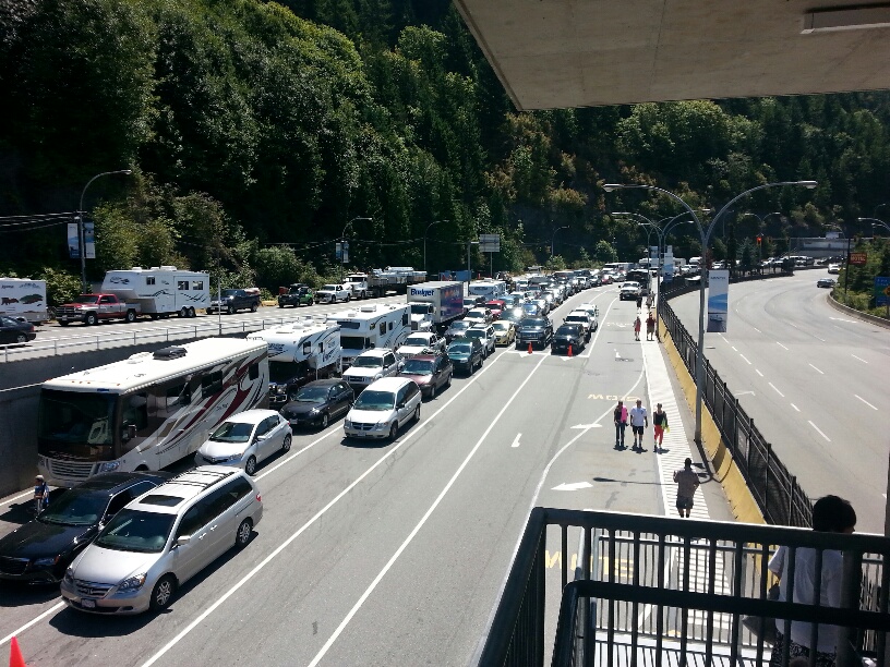 Picture:  Ferry lineup, Horseshoe Bay, B.C., Canada